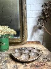 Load image into Gallery viewer, Indian vintage salvaged stone Idli dish plate