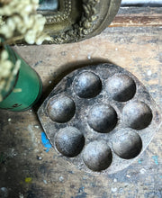 Load image into Gallery viewer, Indian vintage salvaged stone Idli dish plate