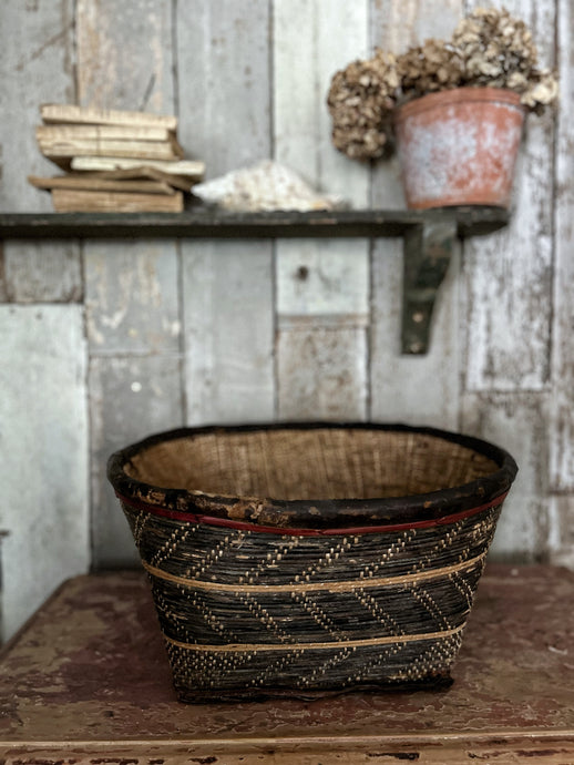 Large Mid 20th Century Vintage African Malian Dogon basket