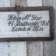Load image into Gallery viewer, Large Antique Wooden advertising sign engraving service London