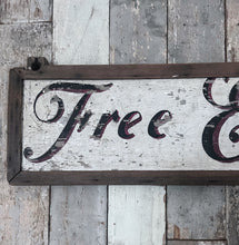 Load image into Gallery viewer, Large Antique Wooden advertising sign engraving service London