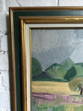 Load image into Gallery viewer, Large Swedish abstract landscape oil painting on canvas