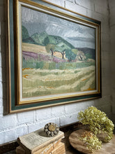 Load image into Gallery viewer, Large Swedish abstract landscape oil painting on canvas