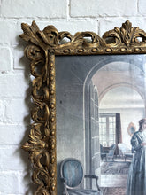 Load image into Gallery viewer, Large antique baroque style decorative gilded frame with vintage print