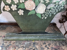 Load image into Gallery viewer, Large hand painted Mid 20th century wooden floral dummy board 