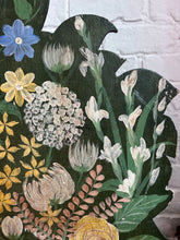 Load image into Gallery viewer, Large hand painted Mid 20th century wooden floral dummy board