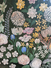 Load image into Gallery viewer, Large hand painted Mid 20th century wooden floral dummy board