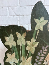 Load image into Gallery viewer, Large hand painted Mid 20th century wooden floral dummy board