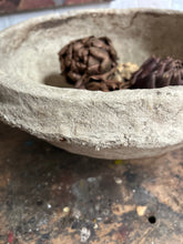 Load image into Gallery viewer, Large rustic hand crafted papier mache bowl