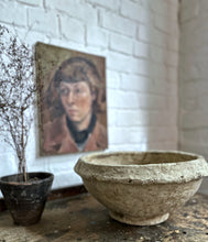 Load image into Gallery viewer, Large rustic hand crafted papier mache bowl 