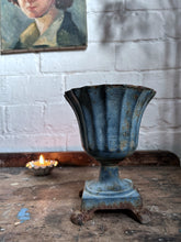 Load image into Gallery viewer, Late 19th Century French Campana design fluted cast iron garden urn