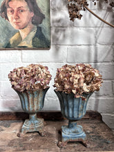 Load image into Gallery viewer, Late 19th Century French Campana design fluted cast iron garden urn