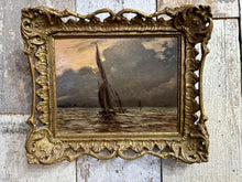 Load image into Gallery viewer, Vintage Michael Crawley Royal Crown Derby artist seascape oil painting framed