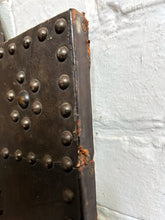 Load image into Gallery viewer, Mid 19th Century Antique French leather and metal studded framed mirror