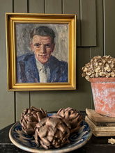 Load image into Gallery viewer, Mid 20th Century Danish male portrait oil painting on canvas