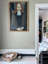 Load image into Gallery viewer, Mid Century Swedish portrait painting in oils on board