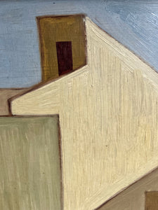 Mid 20th Century Cubist Abstract British Modernist oil painting