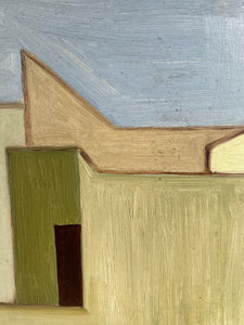 Mid 20th Century Cubist Abstract British Modernist oil painting