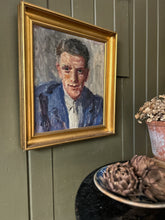 Load image into Gallery viewer, Mid 20th Century Danish male portrait oil painting on canvas