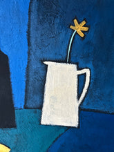 Load image into Gallery viewer, Mid 20th Century Scandinavian still life oil painting jug and fruit
