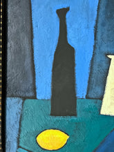 Load image into Gallery viewer, Mid 20th Century Scandinavian still life oil painting jug and fruit