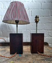 Load image into Gallery viewer, Mid 20th Century Vintage hardwood carved nautical  Marine Spanish lamps pair