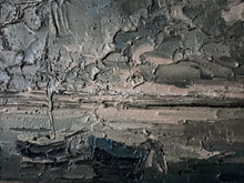 Load image into Gallery viewer, Mid 20th Century impasto abstract seascape coastal oil painting
