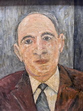Load image into Gallery viewer, Mid 20th Century oil on board male portrait painting dated 1968