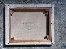 Load image into Gallery viewer, A Mid 20th Century oil on canvas portrait of a female sitter in blue tones.