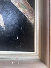 Load image into Gallery viewer, Mid 20th Century portrait oil painting on board of a female framed