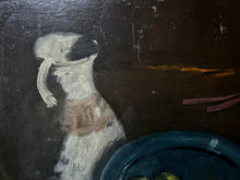 Load image into Gallery viewer, Mid 20th Century still life oil painting on board jug &amp; fruit composition