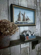 Load image into Gallery viewer, Mid 20th century 1944 Swedish Maritime diorama box framed folk art ship