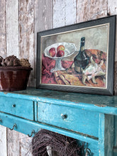 Load image into Gallery viewer, Mid 20th century Vintage still life oil painting on canvas