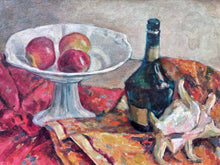 Load image into Gallery viewer, Mid 20th century Vintage still life oil painting on canvas