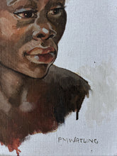 Load image into Gallery viewer, Mid Century Oil painting Male portrait on linen signed  P M Watling
