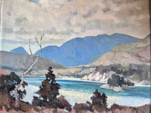 Load image into Gallery viewer, Early 20th Century modernist 1930&#39;s Vintage oil painting on board Upper Lake Killarney Ireland signed