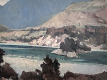 Load image into Gallery viewer, Early 20th Century modernist 1930&#39;s Vintage oil painting on board Upper Lake Killarney Ireland signed