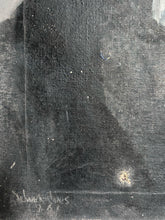 Load image into Gallery viewer, Mid Century signed &amp; dated portrait painting oil on canvas boy male study