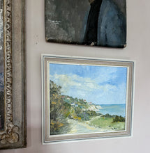 Load image into Gallery viewer, Mid century impasto oil painting on board seascape coastal scene