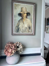 Load image into Gallery viewer, Mid century oil painting portrait "Juanita" signed &amp; dated