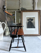Load image into Gallery viewer, Miniature apprentice piece ercol spindle back wooden sofa