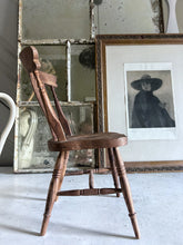 Load image into Gallery viewer, Miniature apprentice piece wooden spindle back Windsor chair
