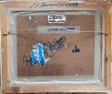 Load image into Gallery viewer, Naive vintage oil painting on board "Clyde Steamers" signed