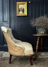 Load image into Gallery viewer, A French Antique Napoleon III deconstructed scroll back chair