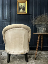 Load image into Gallery viewer, Napoleon III deconstructed antique french bedroom slipper chair