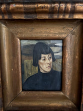 Load image into Gallery viewer, Vintage copy Oil painting portrait on canvas Nina Hamnett by Roger Fry Bloomsbury group artists