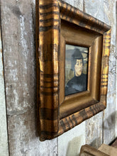 Load image into Gallery viewer, Oil painting portrait on canvas Copy of Nina Hamnett by Roger Fry in authentic antique deep gilded frame