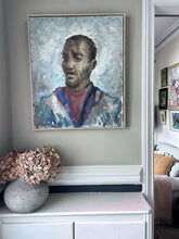 Load image into Gallery viewer, POC Male vintage abstract oil painting on canvas