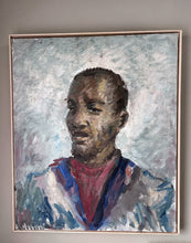 Load image into Gallery viewer, POC Male vintage abstract oil painting on canvas