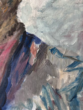 Load image into Gallery viewer, POC Male vintage abstract oil painting on canvas